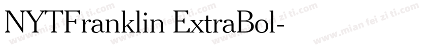 NYTFranklin ExtraBol字体转换